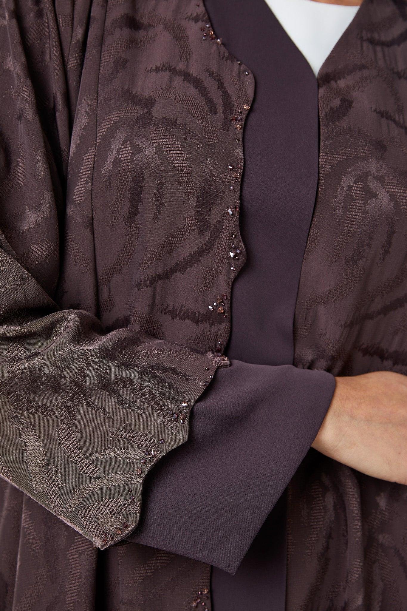 Pink Alpha Jaquard, Front Beadwork Detail