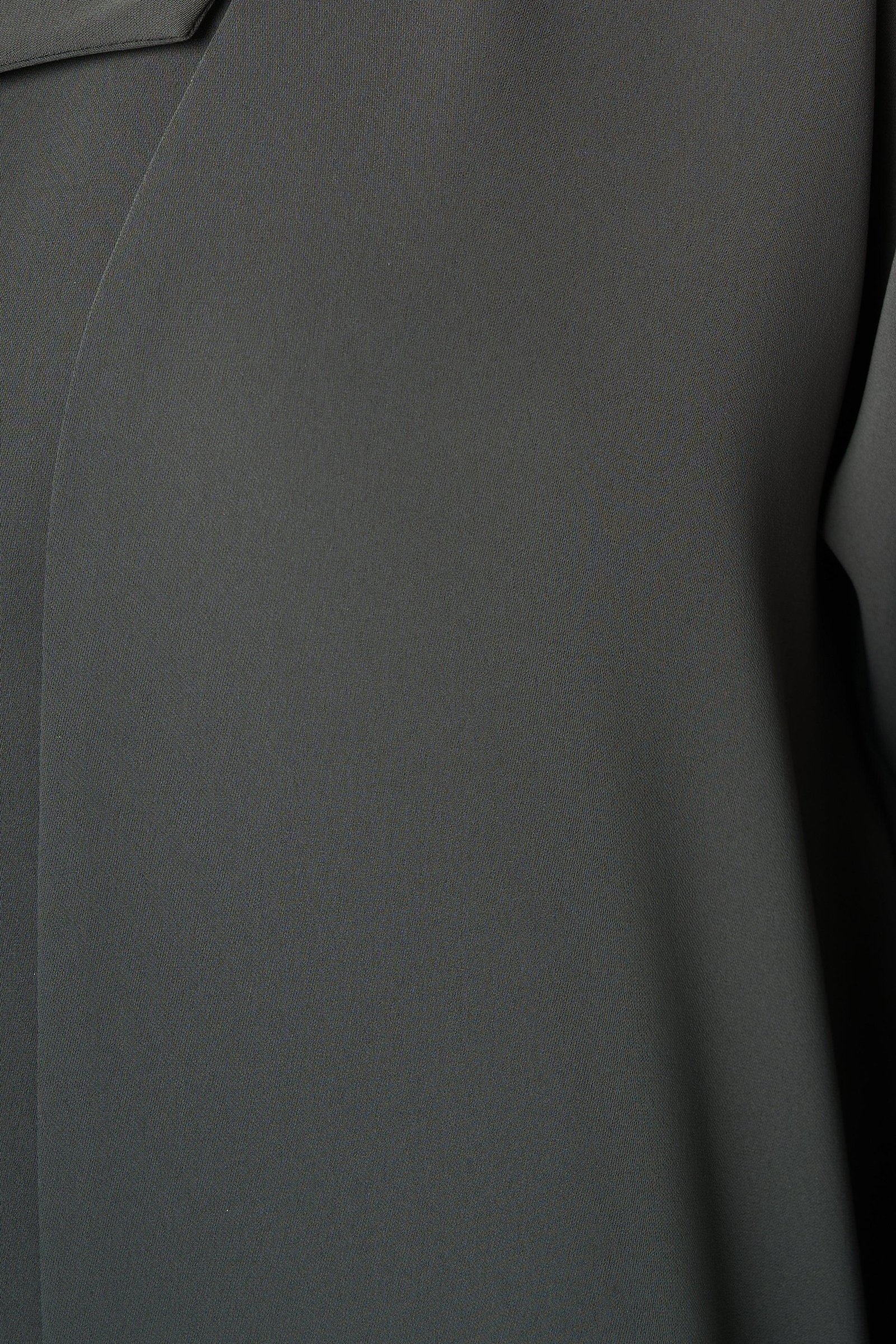 Green Zoe Crepe Abaya with Beaded Sleeve Detail